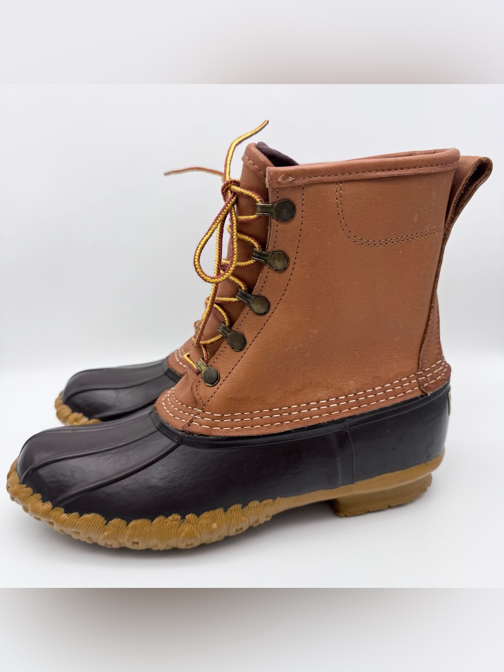 L.L.Bean 8" Gore-Tex Thinsulate Insulated Duck Boots Leather Men's Size 10 M